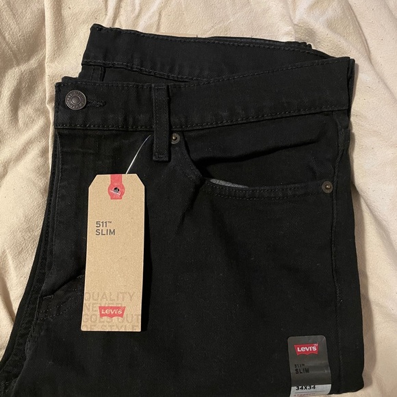 Men’s Levi’s Black Jeans 34x34 - Picture 2 of 3